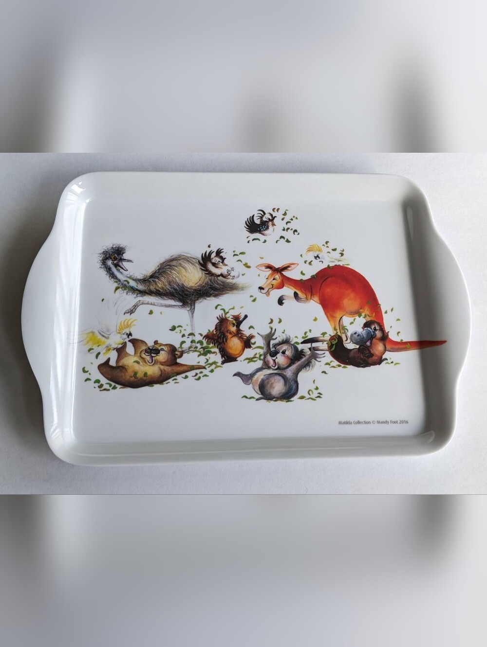 Ashdene Mandy Foot Animal Melamine Tray Cute Aussie Animals Cottagecore